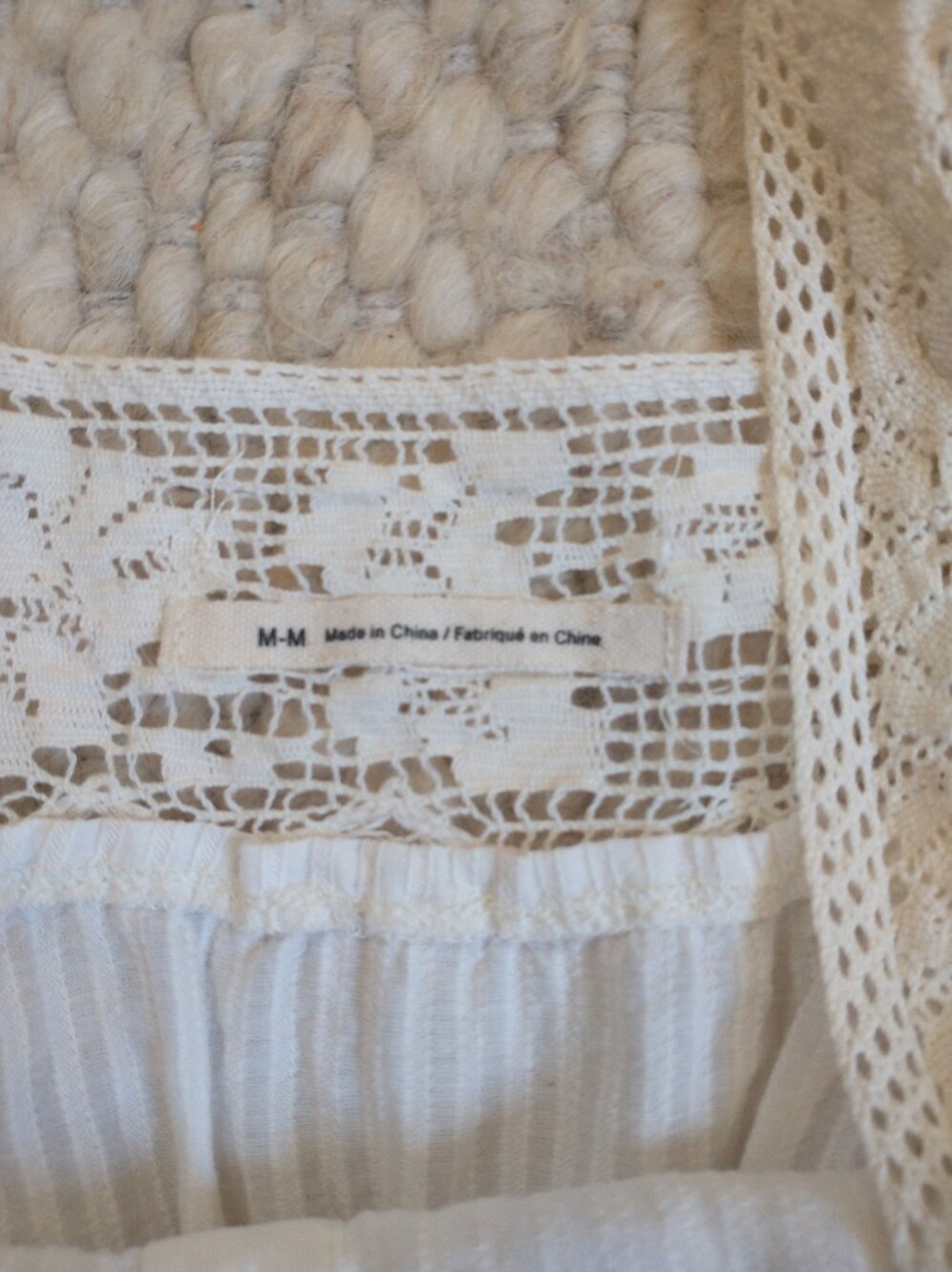 Free People Ivory Crochet Trim Button Front Cropped Cami Tank Top - Picture 2 of 4